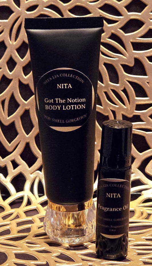 NITA 2 PIECE LUXURY FRAGRANCE SET - GOT THE NOTION BODY LOTION AND LUXURY FRAGRANCE OIL